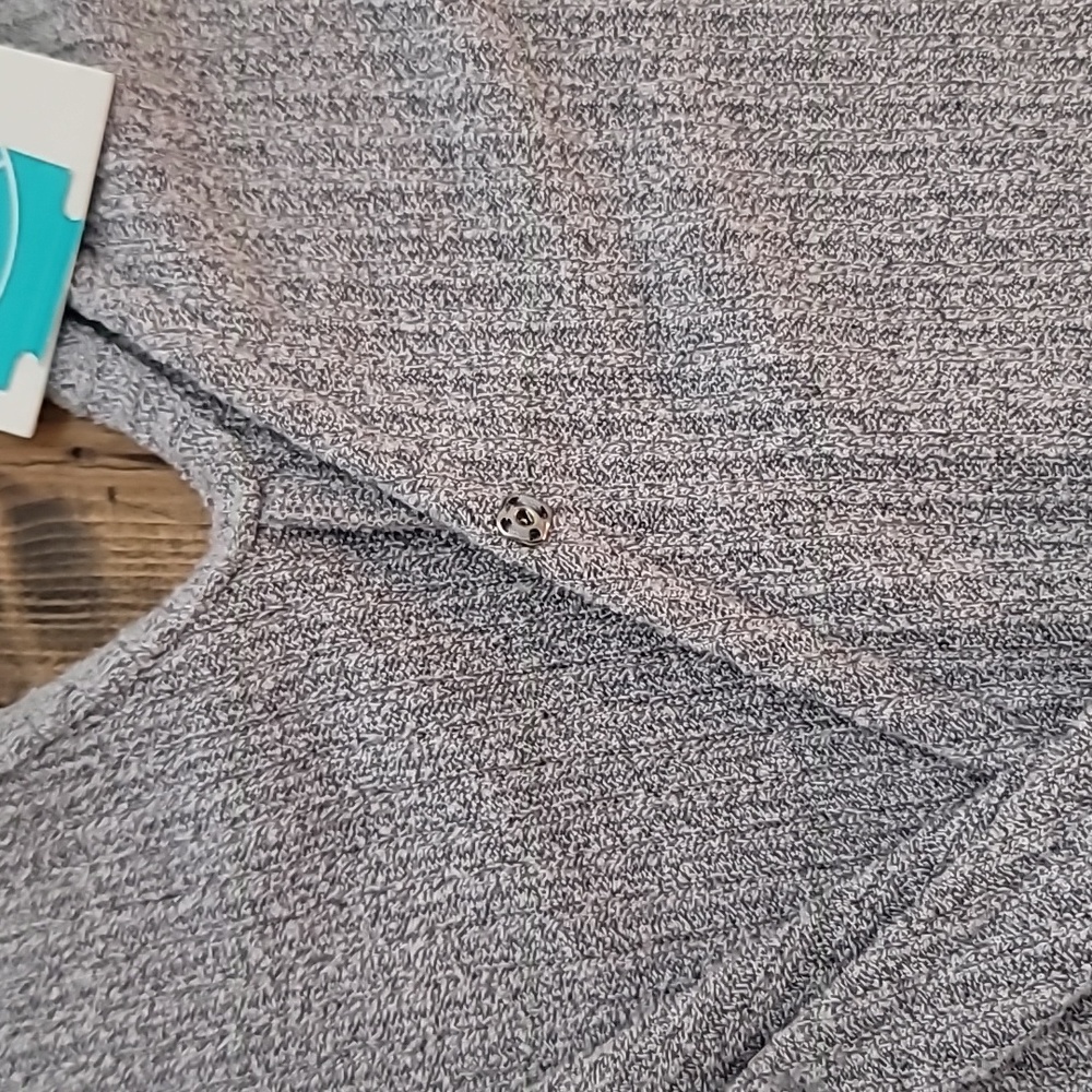 Gray Delia Side Tie Knot Wrap Romper - Picture 3 of 3